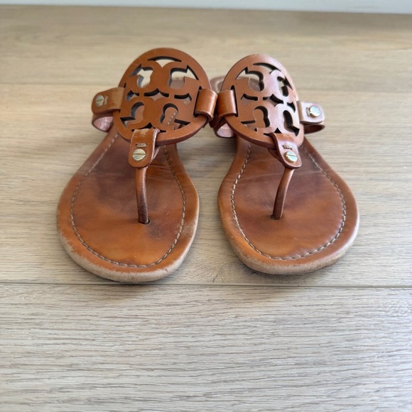 Tory Burch Metallic Brown Thong  Miller Sandals - Picture 2 of 7